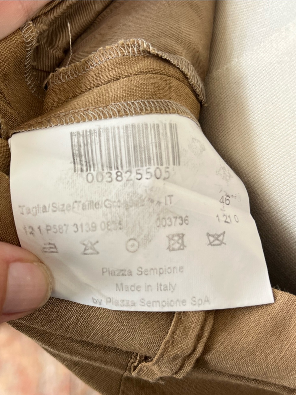 Piazza Sempione Brown Wide Leg Trousers IT 46 US 10 Made in Italy - Picture 11 of 12